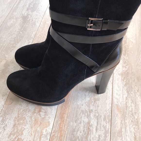 NWT Tod’s Black Suede tall platform boots - Picture 3 of 8